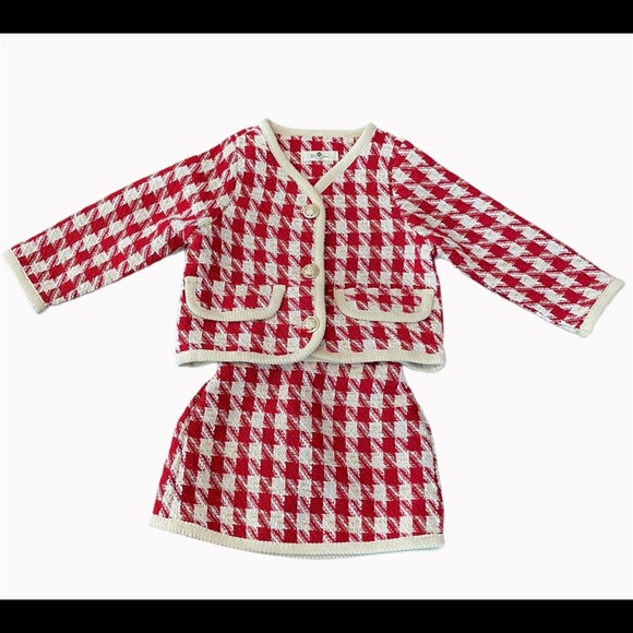 Girls "Coco" tweed blazer and skirt set - Picture 2 of 2